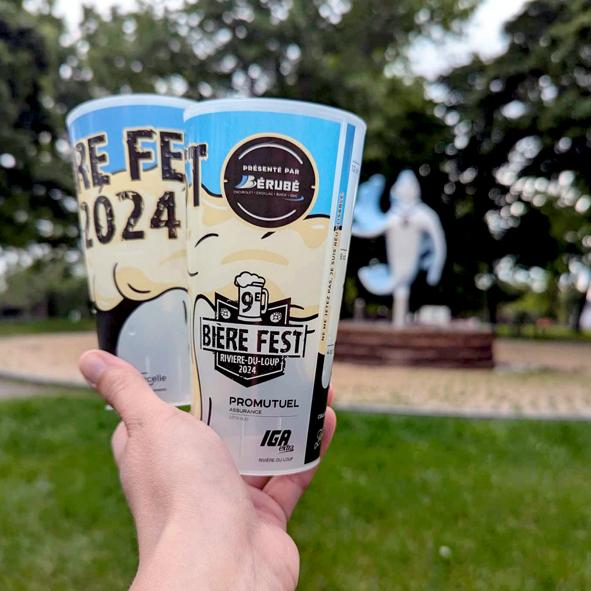 Forfait LE SOLO (un verre et dix jetons) pour le Bière Fest 2024.