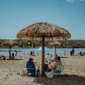 Un accès pour deux adultes pour la plage de l'Éco-Parc des Etchemins