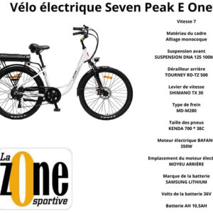 Vélo Electrique Seven Peak E One 6 (La Zone Sportive Inc.)