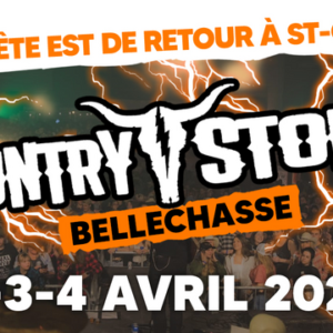 Une admission générale pour le Country Storm de Bellechasse, du 2 au 4 avril 2026