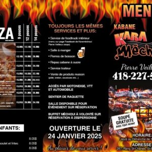 Bon d'achat de 40$ chez Karaméchoui Pierre Veilleux de Saint-Benoît-Labre